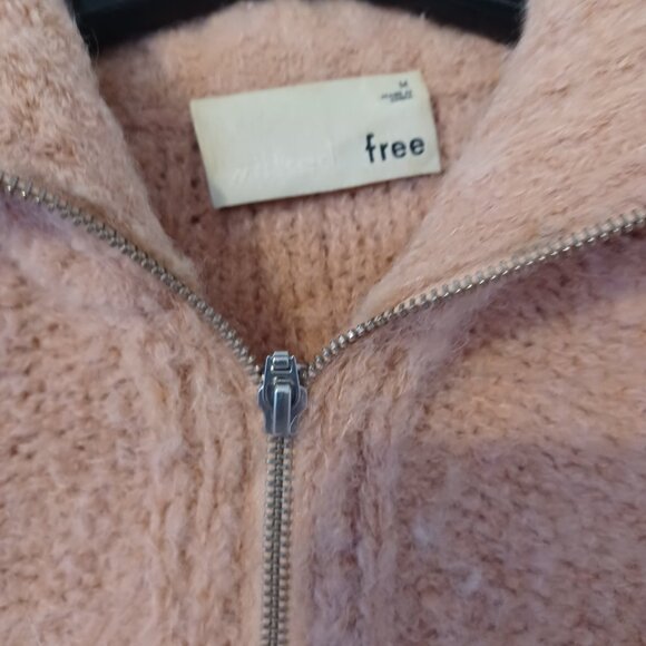 Artitzia Wilfred Free Gwyneth Alpaca Cropped Knit Sweater Size M - Picture 3 of 5